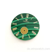 Natürlicher Malachitstein Custom Watch Dial Zifferblatt